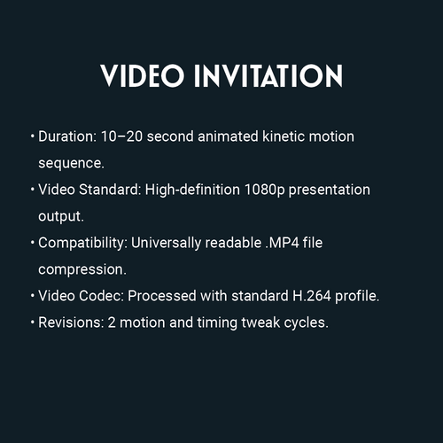 Bespoke Event Invitation Suite