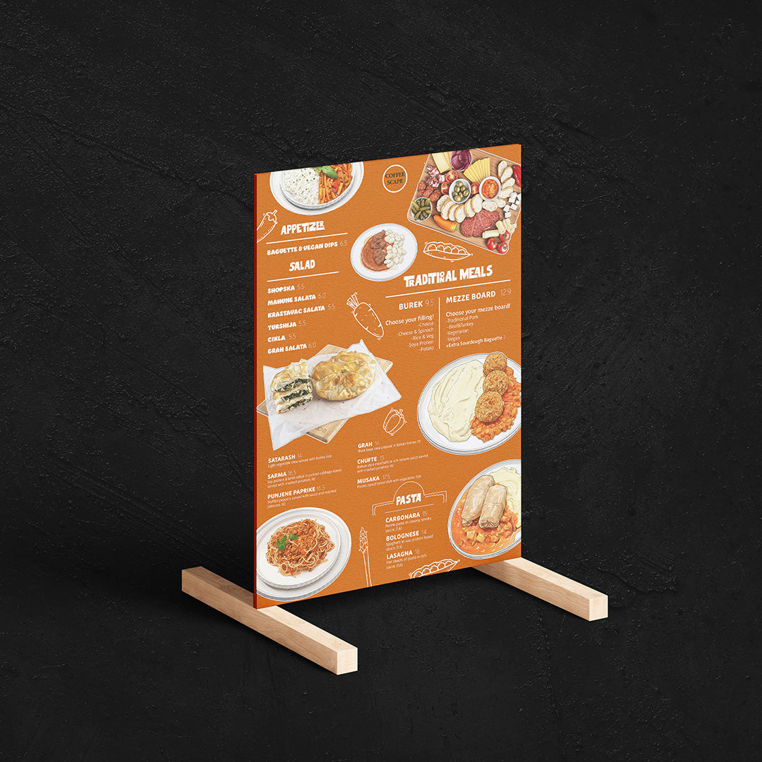 Commercial Hospitality Menu Design